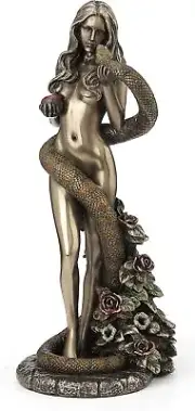 Veronese Design Original Sin by James Ryman Eve Holding Apple with Coiling