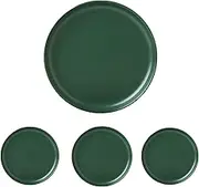 Swuut Matte Ceramic Appetizer Plates 6 Inch,Small Mini Dessert Plates Set of 4,Microwave and Oven Safe Snack,Bread,Butter Dessert,Pie,Cake Plates Cat Dishes(6 inch,Green)