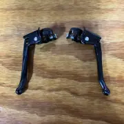BRAKE LEVERS OLD SCHOOL STYLE BLACK FIT STINGRAY BMX CRUISER BIKES & OTHERS