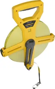 Durable 100.6m Fiberglass Tape Measure with Dual Scale & Comfortable Grip