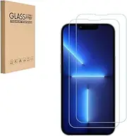 HYGMOCC Screen Protector for iPhone 14/13/13 Pro [2-Pack] Tempered Glass Film 9H Hardness Scratch Resistant HD Clear