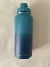 32 Oz /946 Ml Water Bottle, Arell Straw Flask Ocean Blue With Fruit Infuser