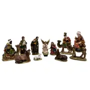 Religious Gifting Nativity Set With Camels - 11 Piece 14cm