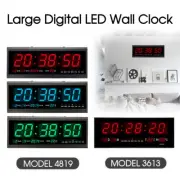Digital Wall Desk CLOCK Home Large Big Jumbo LED Calendar Temperature AU STOCK