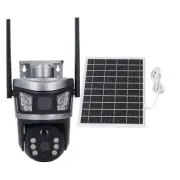 Wireless Outdoor Security Camera with 7.5W Solar Panel 4MP PTZ 360 Deg View ZTS