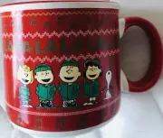 Peanuts~Charlie Brown & Gang~Lg.20 Oz. Ceramic FA LA LA LA~SOUP/CUP~NEW~FAST SH.