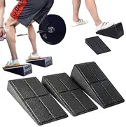 Squat Wedge Block,3pc 12“ Leg Stretcher Foot Wedge Foam Slant Board for Squats Calf Raise Block Yoga Wedge Knees Over Toes Equipment