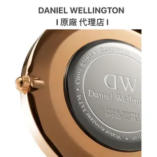 【Daniel Wellington】Classic Sheffield 爵士黑真皮錶手錶 DW00100127