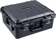 Lykus HC-4120 Waterproof Hard Case with Foam, Interior Size 41x36x49 cm, Suitable for Camera,Projector,Electronic Equipment and More