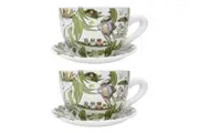 2PK Urban May Gibbs Gumnut Babies Tea Cup Ceramic Planter Pot 13x24cm Green