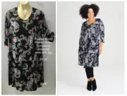 Taking Shape Black and White Paisley Dress - 20-22