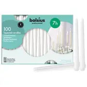 White Taper Candles 100 Count Bulk Pack - 10 Inch Dinner Candle Set - 7+ Burn...