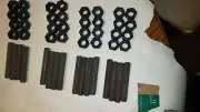 4 1/2” STUDS 3/4” – 10, B7 ALLOY, 2H NUTS, 16 STUDS with 32 NUTS