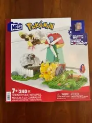 MEGA Pokemon Countryside Windmill with Action Figures, Building Set (240 pc) NEW