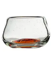 10 Strawberry Street Set of 4 La Ruta Stemless Orange Wine Glasses