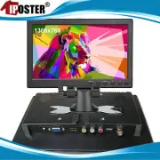 10" IPS Monitor W/ HDMI VGA USB BNC Speaker For CCTV PC PS4 DSLR Truck