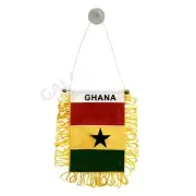 Ghana Flag Mini Banner / Ghana Flag / Double Sided Mini Ghana Car Window Flag