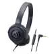 audio-technica 鐵三角 通話耳機 S100iS BK-黑