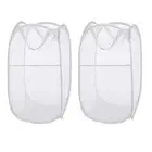 Pop Up Laundry Hampers, Portable Mesh Laundry Baskets, Collapsible Clothes