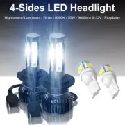 For Honda CBR1000RR 2005-2016 CBR600RR 2003-2016 6500K LED Headlight Bulbs