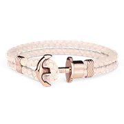 Paul Hewitt Phrep Leather Rose Gold / Pink Rose Bracelet - S