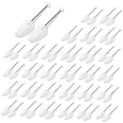 30 Pairs Plastic Shoe Trees Bulk Spring Shoe Stretcher Shaper Shoe Shape White