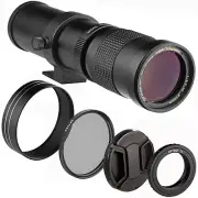 Opteka 420-800mm f/8.3 Telephoto Zoom Lens for Fuji X-A5 X-T20 XF10 X70 X-T100