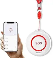SINGCALL Tuya WiFi Smart SOS Emergency Button Alarm for Handicapped Caregiver Pager Wireless Nurse Alert System for Elderly Patient Alarm Transmitter Button,Use with Tuya WiFi
