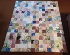 COUNTRY COTTAGE BEAUTIFUL SPRING FLOWERS PATCHWORK THROW QUILT - BRAND NEW