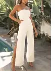 Runway The Label Tahari Jumpsuit White Medium Or 10 New with Tags Never Worn