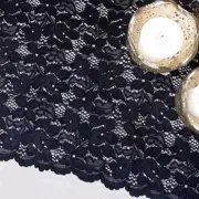 Quasimoon Vintage Black Lace Style No.2 Table Runner (12 x 108) by PaperLante...