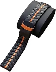 [ENGSH] 20mm Black Orange Strap Titanium 22mm Band for Huawei Watch GT 5 Pro Oneplus Watch 2 2R