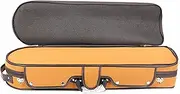 Violin Case Wooden Case Embossed Velvet Lined with Moisture Meter Wooden Case Easy to Carry