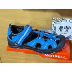 大灌體育👟 MERRELL 防滑 黃金大底 藍 MK262542