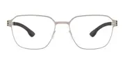 Ic! Berlin M1659 MB 12 Shiny Graphite Men's Glasses Grey Size 51 - Private Health Rebate - Blue Light Block Available