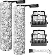 Fixbetter Accessory Kit for Tineco Floor One S5 / S5 Pro / S5 Pro 2 / S5 Extreme Wet/Dry All-in-One Vacuum Cleaner Replacement Parts, 2 Brush Rollers + 2 Filters + 1 Cleaning Brush
