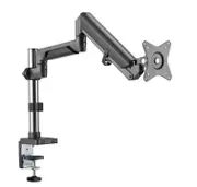 Brateck Single Monitor Pole-Mounted Epic Gas Spring Aluminum Arm