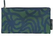 Marimekko for Finnair Joonas green/blue pouch polyester bag for storage with zip
