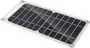 Min I Solar Panels, Portable 5 Volt 6 Watt High Efficiency P ower Source, Foldable Solar Charging Panels, Built-in Carabiner, Type-C and USB Compatibility, 30x18x0.25cm, for Camping