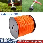 Trimmer Line Whipper Snipper Cord Brushcutter Red Nylon Mowers Wire 2.4mm * 200m