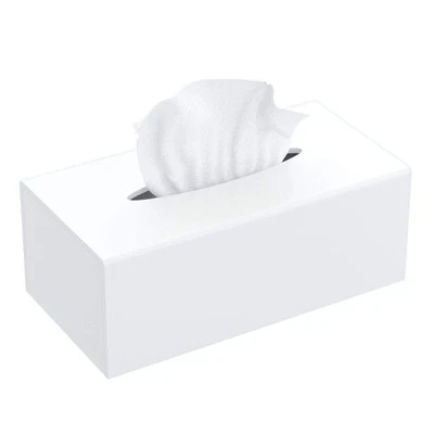 FEMELI Acrylic Tissue Box Cover,Rectangular Facial Tissue Holder Case Dispens...