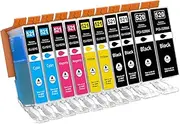 520 521XL Ink Cartridges Compatible with Canon CLI-521 PGI-520 for Pixma IP3600 IP4600 IP4700 MP540 MP550 MP560 MP620 MP630 MP640 MP980 MX8777 0 (10) Pack)