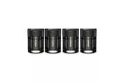 Litogo 4 Pack Solar Deck Lights LED Solar Fence Lights for Outdoor Waterproof