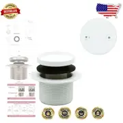 Designer 1-1/2" Tip-Toe Bathtub Drain Plug Set with Two-Hole Overflow Faceplate