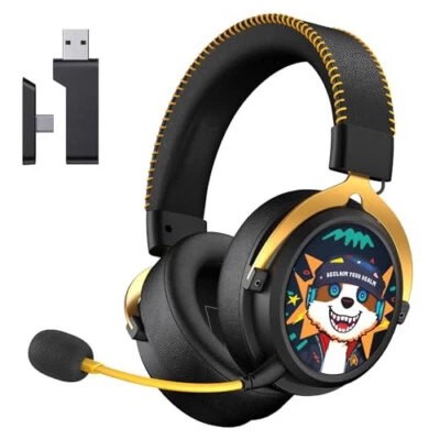 Gaming Headset with Microphone PS5 Headset Gaming Headphones Wireless He [New!!]
