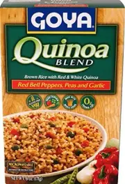 Goya Quinoa Blend with Red Bell Peppers, Peas and Garlic, 6 oz