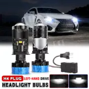 2Pcs Y16 Series LHD H4 Bi-LED Mini Projector Lens Led Headlight Bulbs Retrofit (for: Mini)
