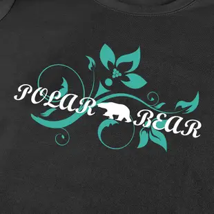 【POLAR BEAR】女DS圓領印花T恤-黑色-21T31