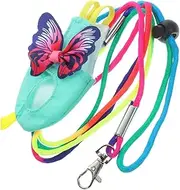 HYTROVE 1Set Parrot Diapers Flight Suit with Leash Comfortable Bird Clothes for Parrots Lovebirds and Cockatoos Easy to Wear Lightweight Washable Reusable