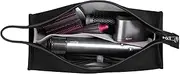[Buwico] BUBM Travel Portable Storage Bag for Dyson Airwrap Styler, Magnetic Flip PU Leather Moistureproof Anti-Scratch Dustproof Shockproof Protection Organizer Travel Gift Case (Black)